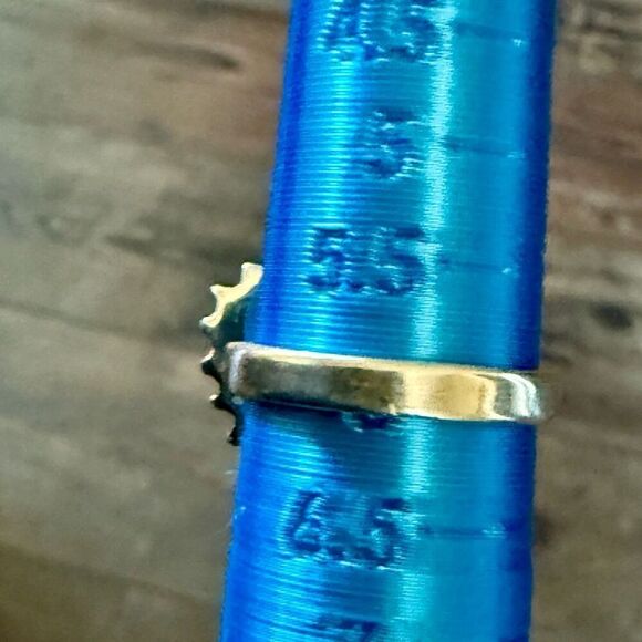 White Buffalo Turquoise Heart Gemstone Statement Ring Southwestern Stone Band 6 - Picture 4 of 7